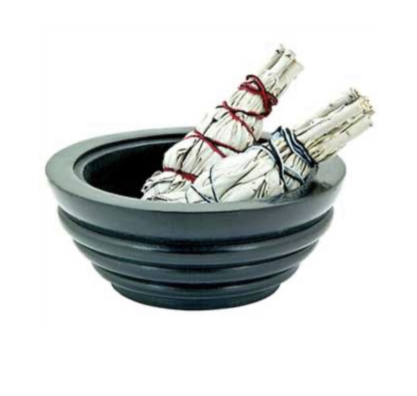 Stone Smudge Pot and Charcoal Burner